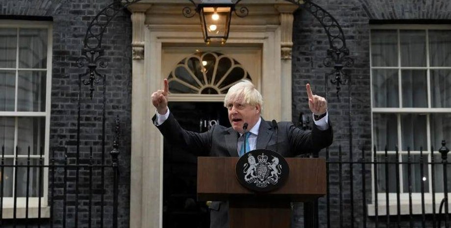 Борис Джонсон, прощальная речь, резиденция, даунинг стрит, лондон, лиз трасс
