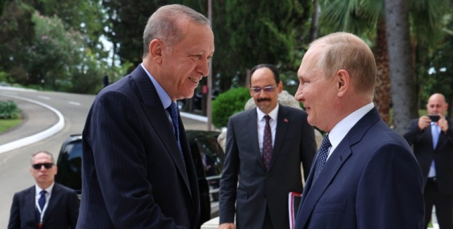 Президент Турции, Реджеп Тайип Эрдоган, глава Кремля, Владимир Путин
