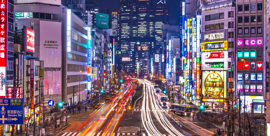 Токіо, хмарочоси, дорога, фото