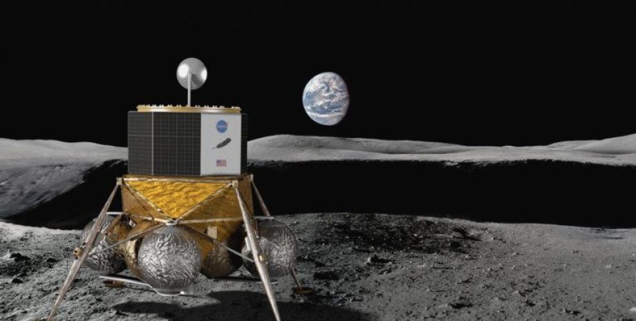 Лунная станция в представлении художника. Иллюстрация: Blue Origin