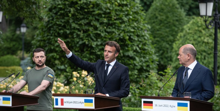Эксперт: "Визит Шольца и Макрона в Киев доказывает, что в числе стран, которые будут отстаивать интересы Украины, Германии и Франции нет"