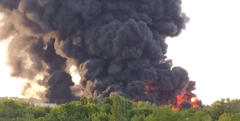 Донецк пожар