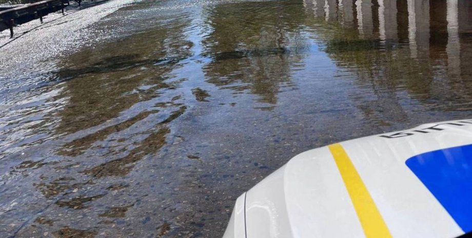 підвищення рівня води у Дніпрі, перелив води через дамбу, Київська область, Бориспільський район