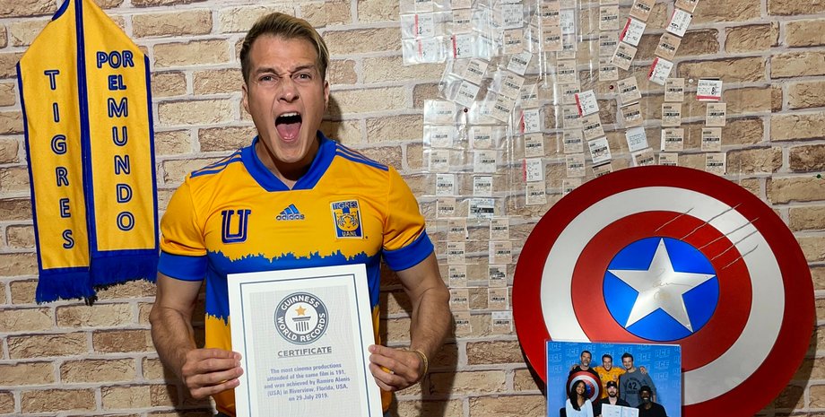 Августин Аланис, сертификат, рекорд, фото