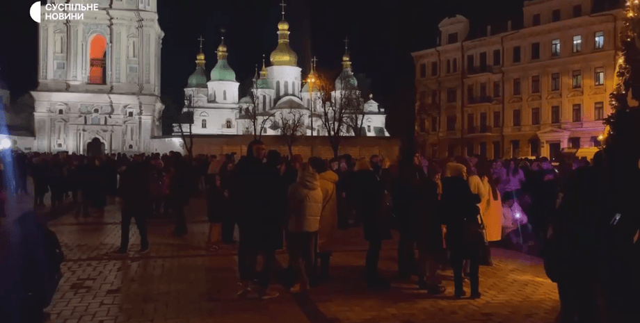новий рік 2023, київ, софіївська площа