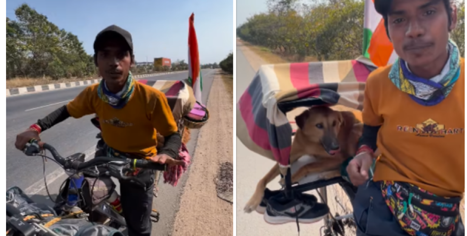 В сети выразили восхищение поступком мужчины мужчина на велосипеде