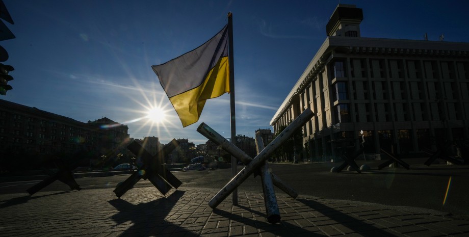 флаг, Киев, Майдан Независимости