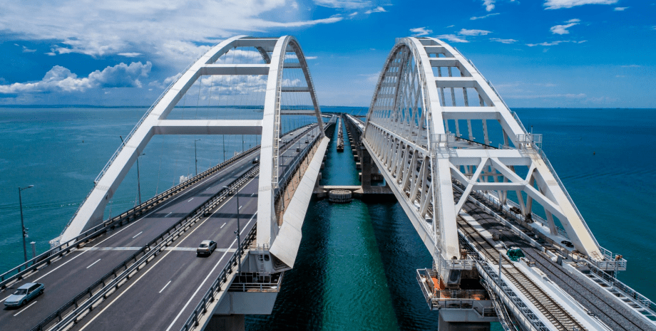 Крымский мост, Керченский мост, мост через Керченский пролив, атаки на Крымский городе, дроны Крымский мост