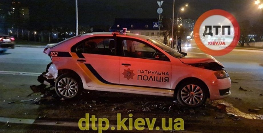 Киев, авария, ДТП, полиция, пьяный водитель