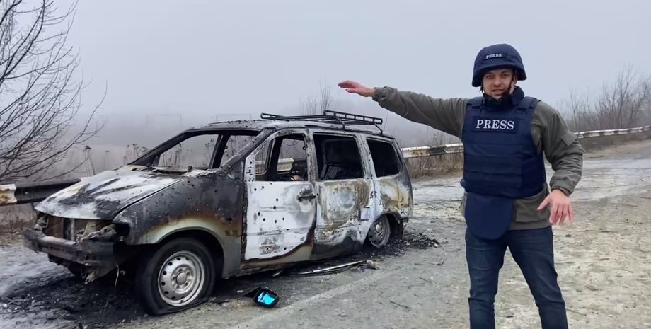 украинская ДРГ, российские пропагандисты, взрыв машины, теракты в ОРДЛО, российская агрессия