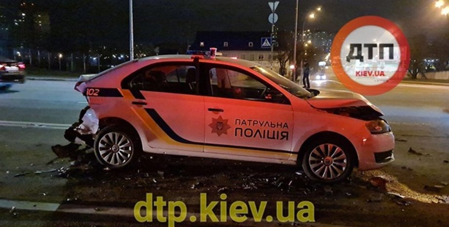 Киев, авария, ДТП, полиция, пьяный водитель