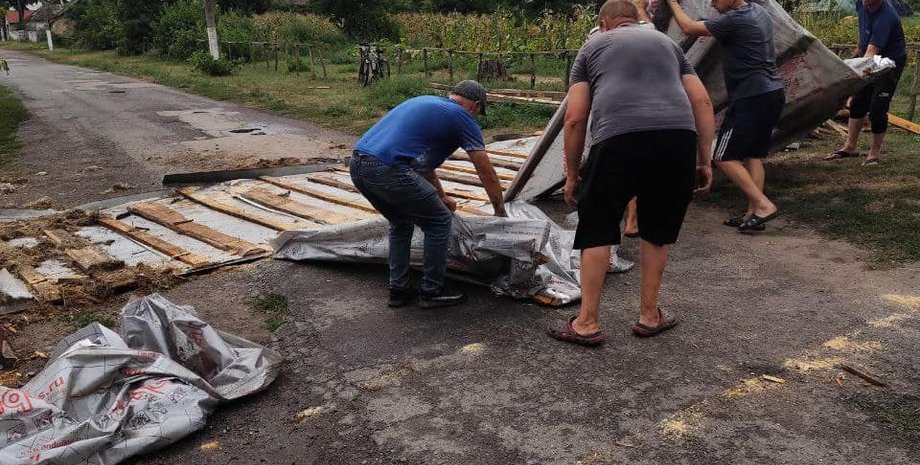 лубенский район, ураган, крыша