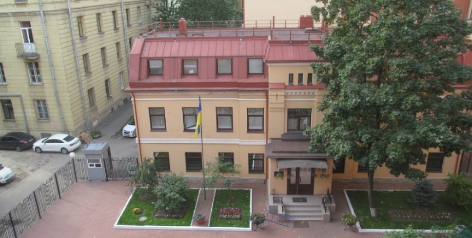 генконсульство украины в санкт-петербурге, генеральное консульство, атака, санкт-петербург, рф