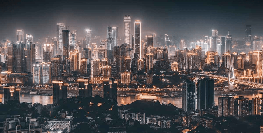 Чунцин, Китай, город будущего, город из фильма, не видели солнечный свет, самый большой город мира, численность населения,