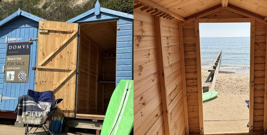 У Великій Британії продають крихітну дерев'яну хатину просто на пляжі