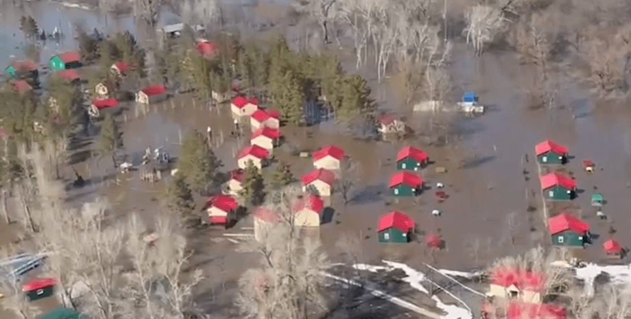 подтопление домов, Орск