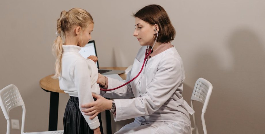 дети, девочка, медицинский осмотр, врач, семейный врач, педиатр
