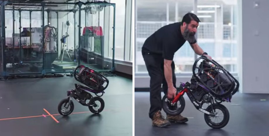 робот велосипед