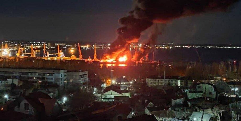 БДК "Новочеркасск", уничтожение, атака огонь