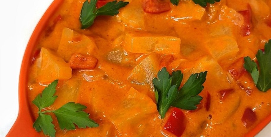 рыба с овощами и ананасами