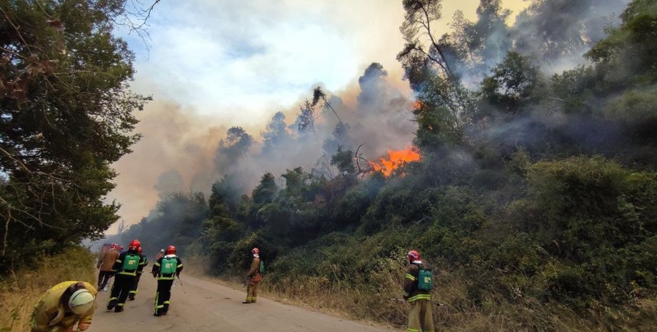 пожежі в Греції