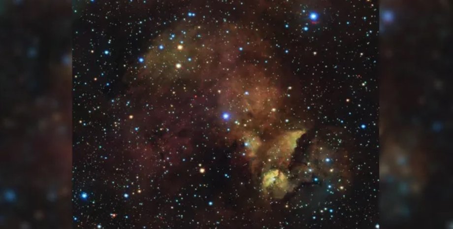 бегущий цыпленок, туманность