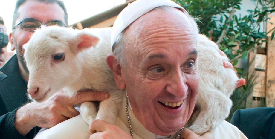 Папа Римський Франциск, ягня, церква,