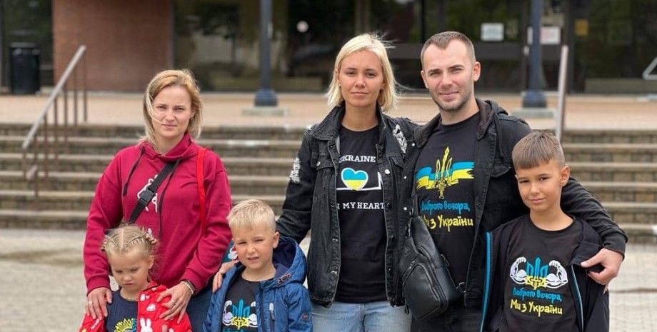 Украинская семья в Канаде