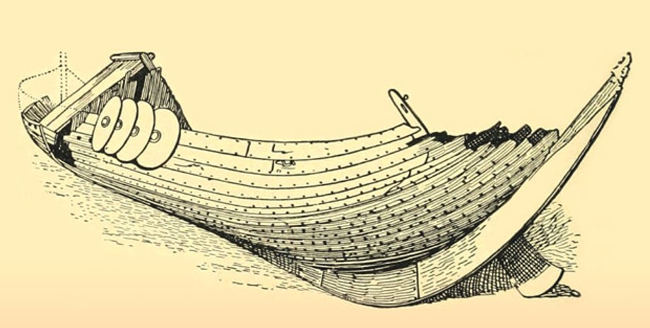 Ладья викингов в представлении художника / Фото: University of California Libraries