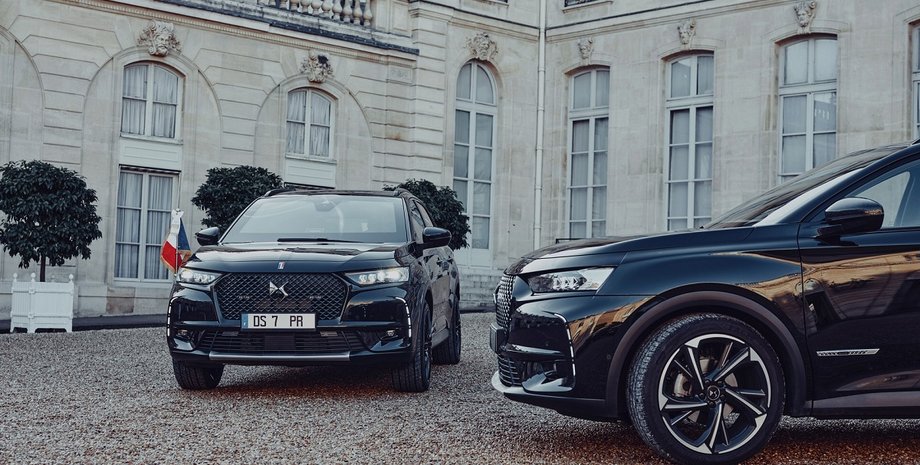 DS7 Crossback Elyssee, DS7 Crossback, кросовер DS7 Crossback, гібрид DS7 Crossback, авто президента Франції