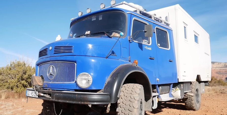 Mercedes LA 1113 B, дом на колесах, автодом Mercedes, грузовик Mercedes, дом на колесах