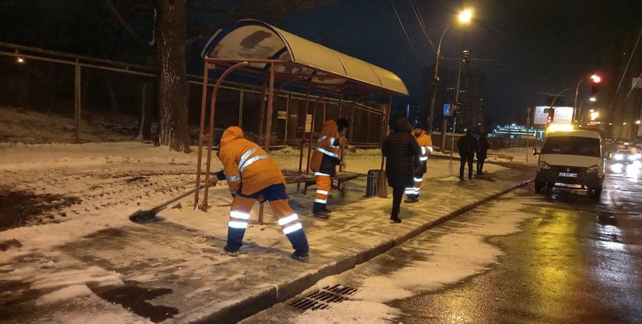 погода, киев, снег, кличко, виталий кличко, дороги, транспорт