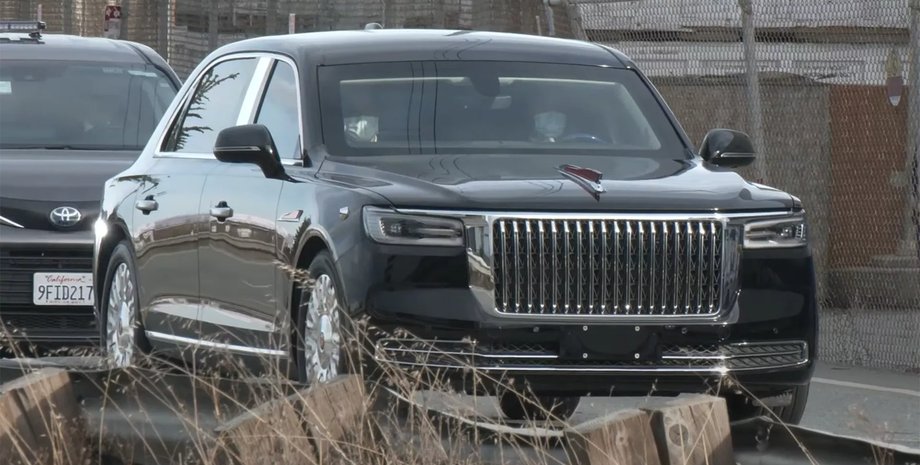 Hongqi, Hongqi N701, Лимузин, Авто, Автомобили, Встреча, США, Си Цзиньпин, Китай, Китайские авто, Видео