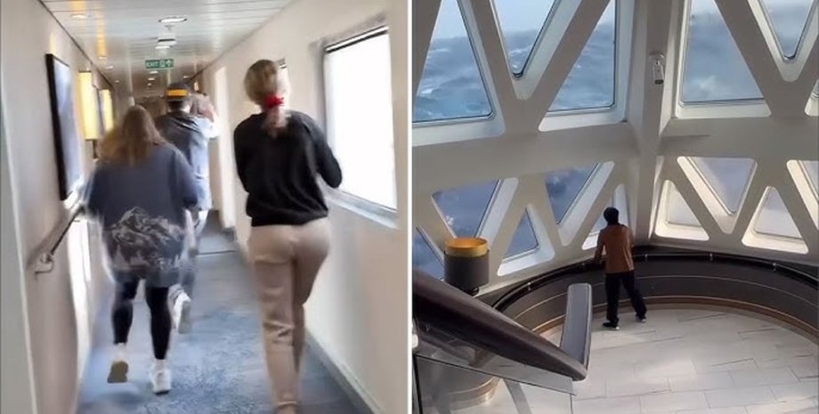 Пассажиры круизного лайнера, шторм, 12-метровые волны, круизный лайнер, Ocean Explorer, двухдневный шторм, пролив Дрейка