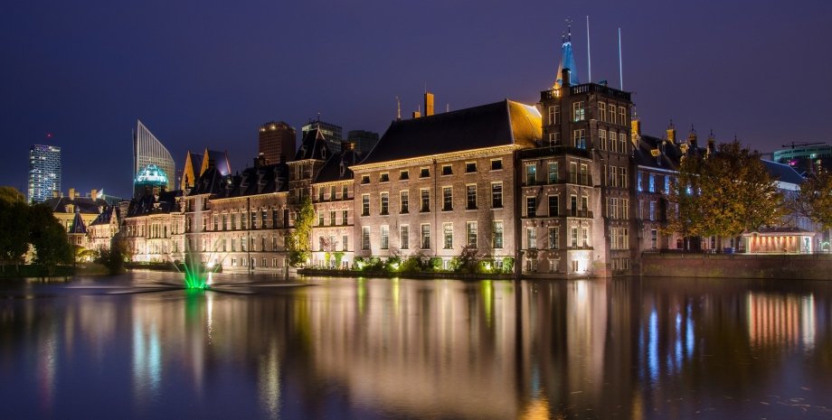 парламент, Нидерланды, река, фото