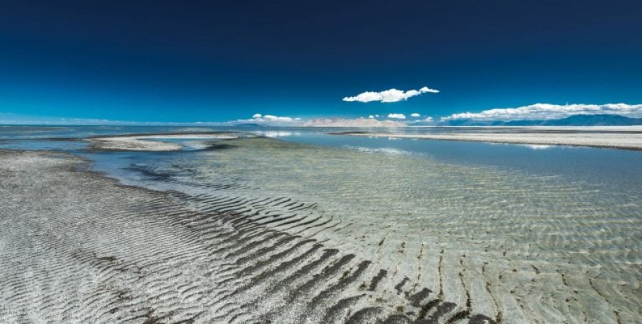 В 2022 году уровень воды в Большом Соленом озере достигла рекордного минимума озеро, соленое озеро, большое соленое озеро