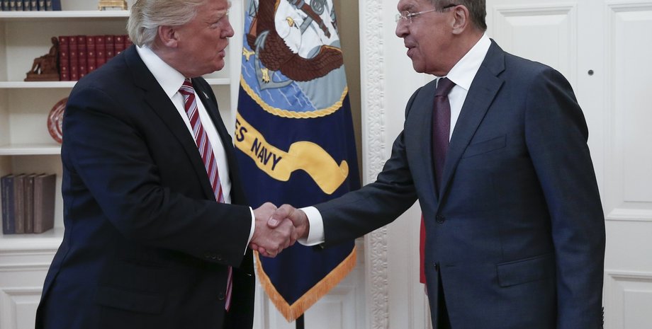 Президент США и глава МИД РФ, Дональд Трамп и Сергей Лавров