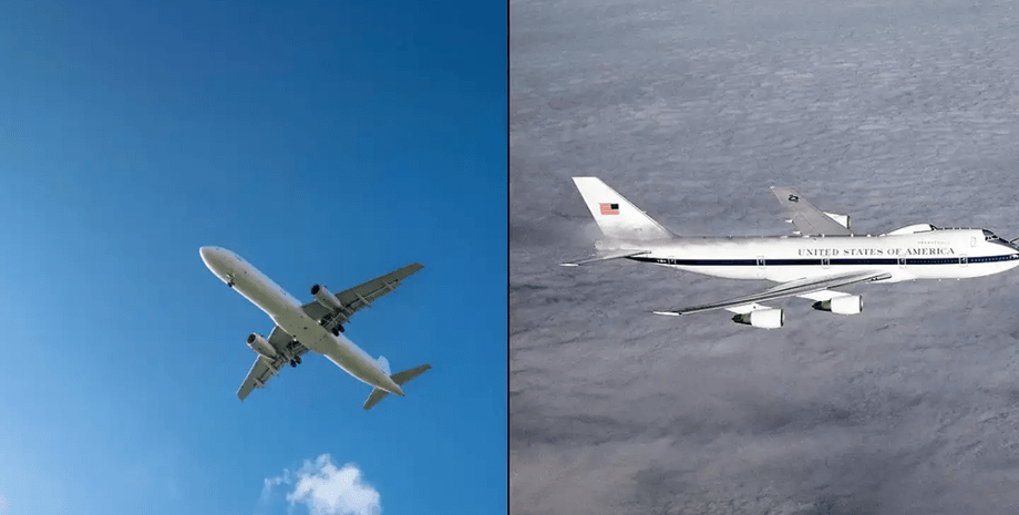 Самолет судного дня, ВВС США, самолет E-4B, самолет пугает людей, предвестник катастрофы, сигнал надвигающейся катастрофы