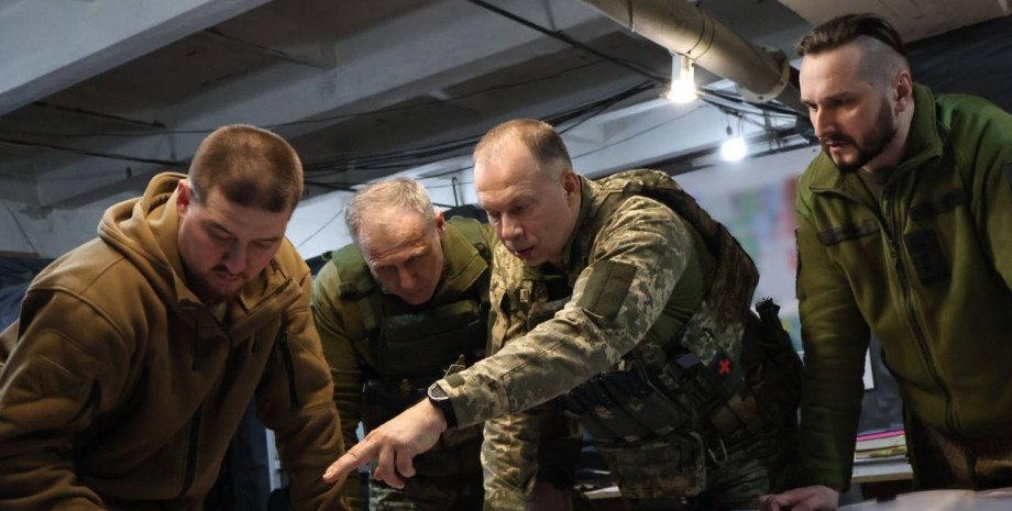 Александр Сырский в районе Бахмута Бахмут, Донбасс, ВСУ, российские оккупанты, битва за Бахмут, бои на Донбассе