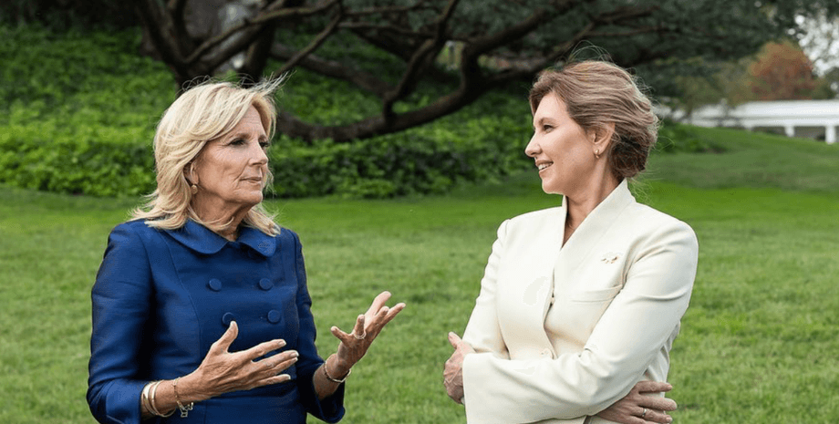 Олена Зеленська та Джилл Байден, Олена Зеленська образи, Олена Зеленська стиль, володимир зеленський візит у сша, джилл байден