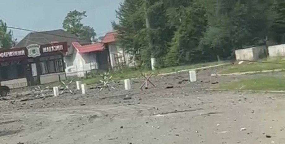 михайловка прилет, михайловка, мелитополь, запорожская область, оккупанты, прилет,