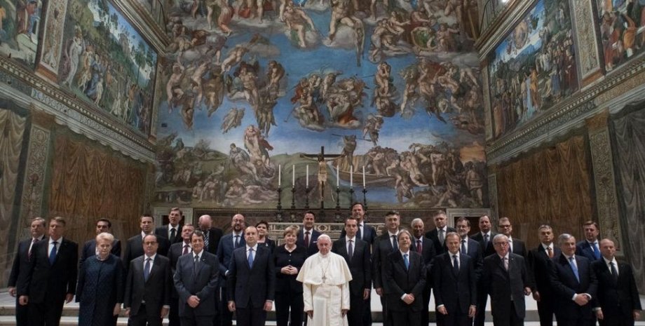 Встреча лидеров ЕС и Папы Римского / Фото: Getty images