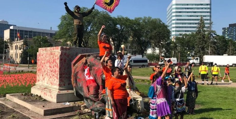 Канада, Виннипег, протест,