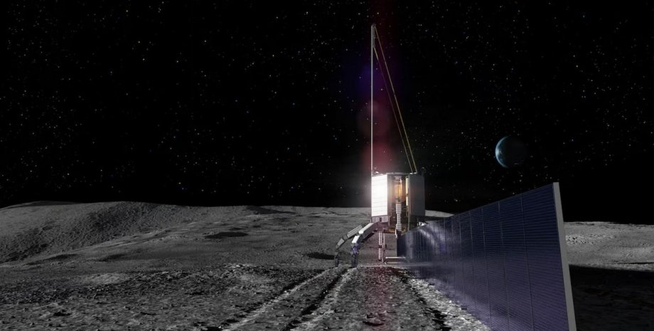 Місяць, Blue Origin, сонячні панелі