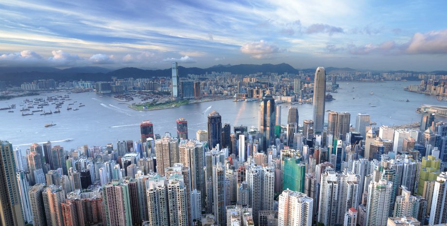 гонконг, вид города