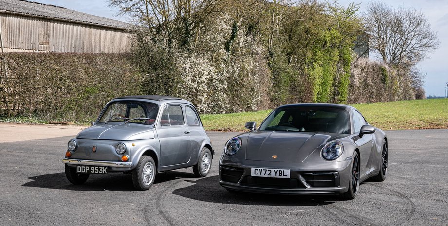 авто Кріса Рі Fiat 500 Porsche 911