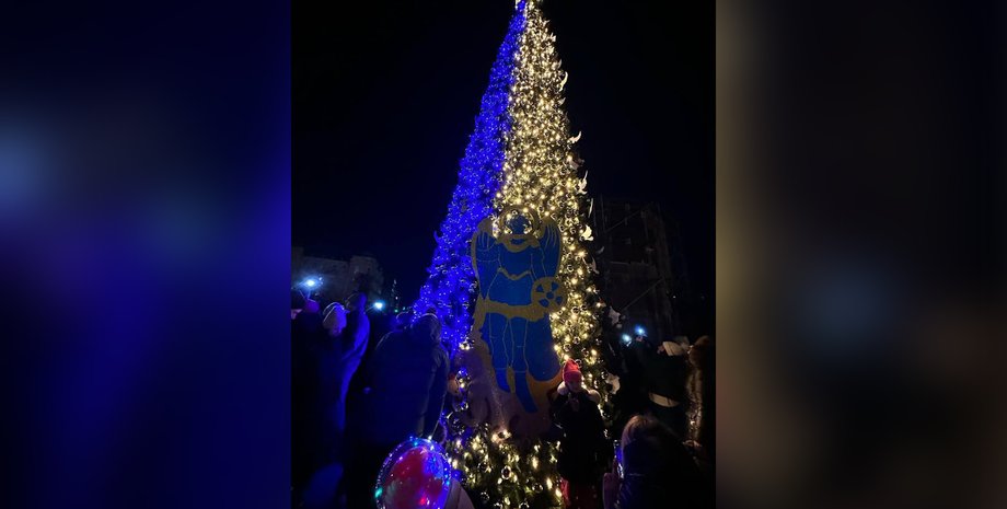 Ялинка незламності, ялинка софійська площа, софійська площа ялинка, головна ялинка україни