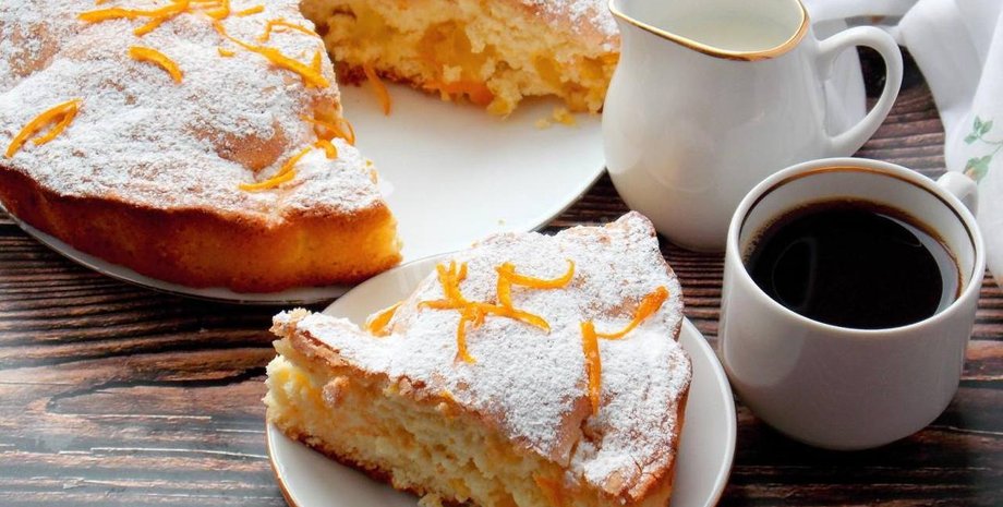 Апельсиновый пирог с корицей, пирог с апельсинами