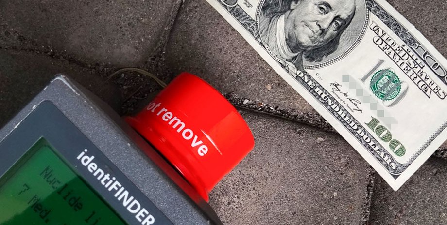 долари Радіоактивну купюру виявлено в пачці доларів