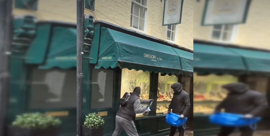 Пограбування ювелірного магазину в Лондоні Зловмисники пограбували ювелірний магазин у Лондоні